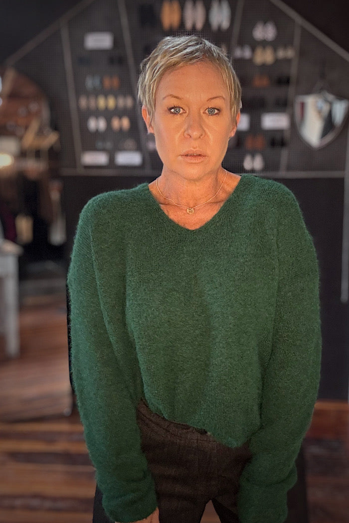 SWEATER HALF SWEATER - DEEP FORREST