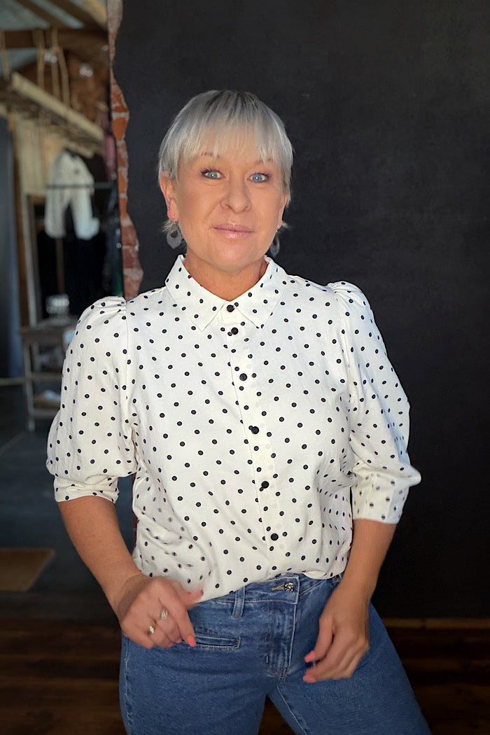 LOLLY’S LAUNDRY BONO SHIRT - DOT PRINT