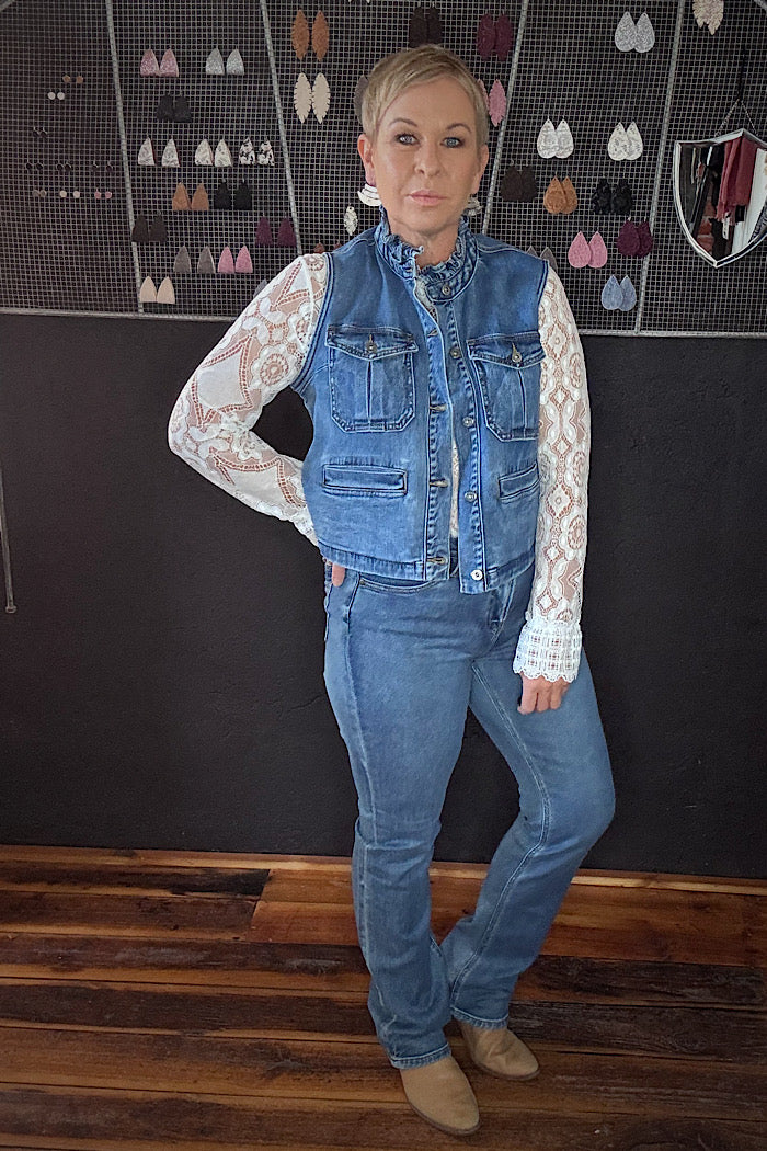 KIREINA ERICA VEST - DAKOTA WASH