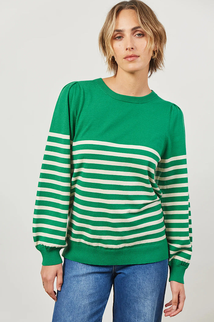 COSMO STRIPE JUMPER - MEADOW