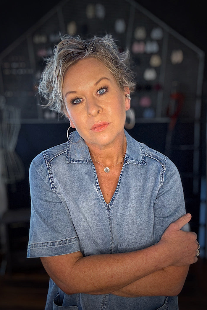 JEAN-IOUS DENIM DRESS - BLUE WASH