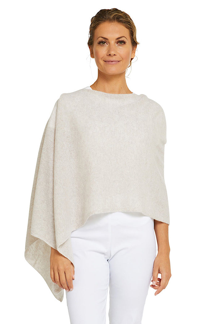 CASHMERE TOPPER - SNOW