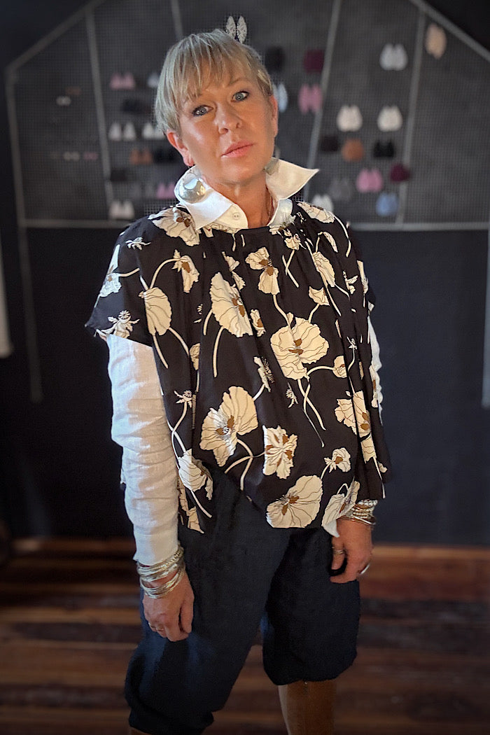 POPPY TOP - FRAGILE BLOOM LIBERTY