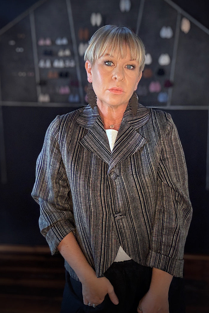 CONRAN BLAZER - RAVEN STRIPE