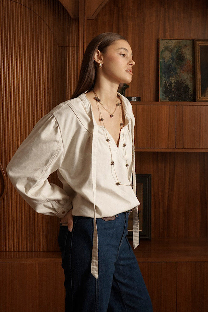 KIREINA KELLY SHIRT  - SAND