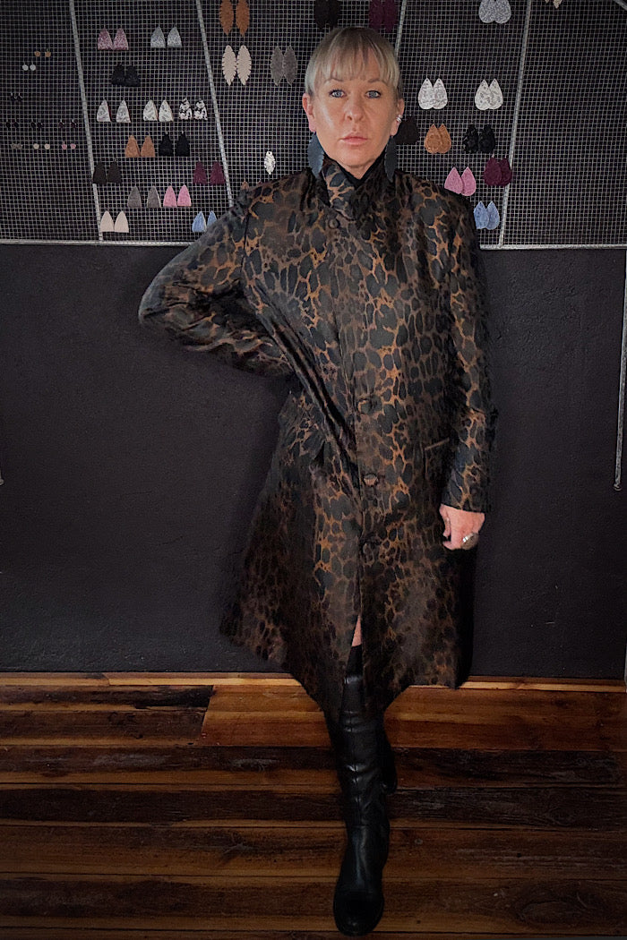M.A. DAINTY BELLHOP JACKET - LEOPARD