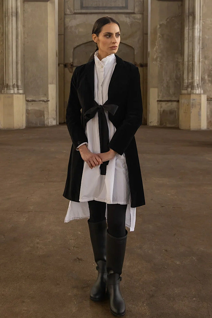 WINIFRED SHIRT DRESS COTTON POPLIN - WHITE