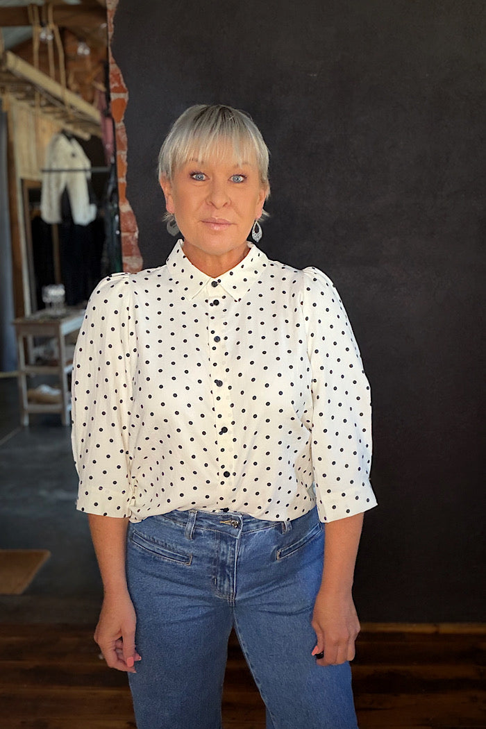 LOLLY’S LAUNDRY BONO SHIRT - DOT PRINT