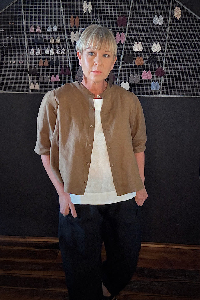 ELLIS SHELL TOP - WHITE