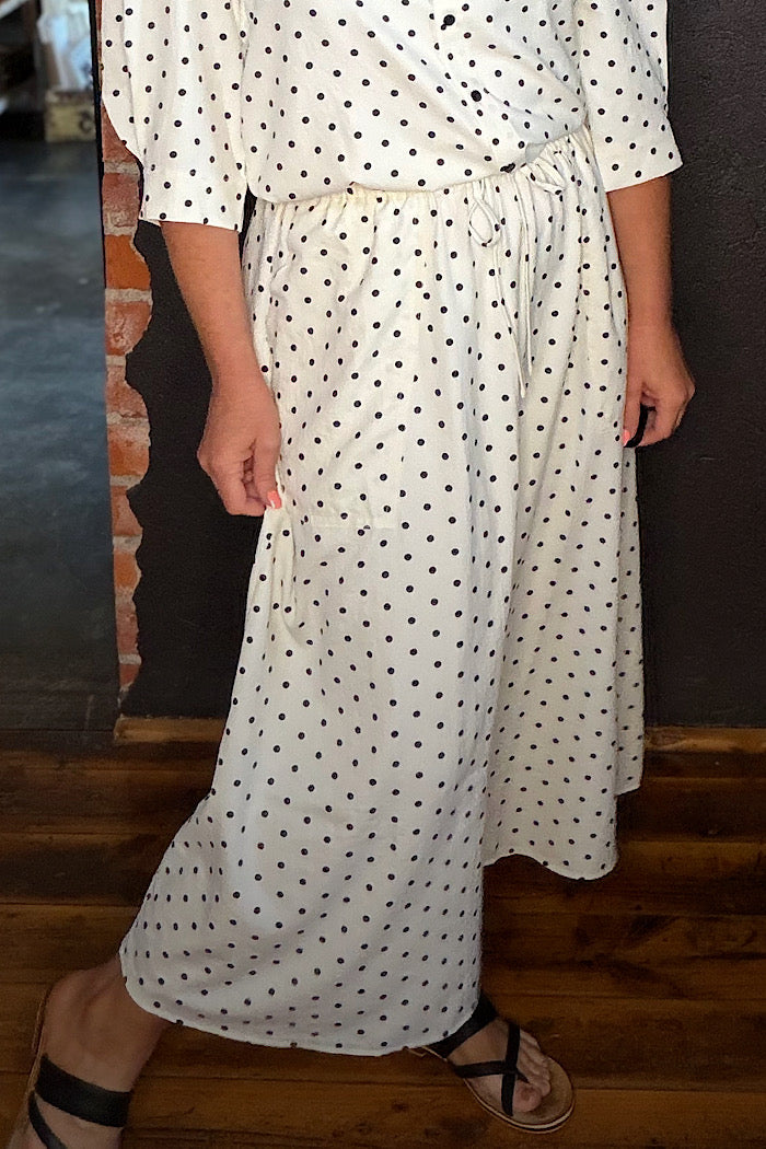 LOLLY’S LAUNDRY AKANE MAXI SKIRT - DOT PRINT