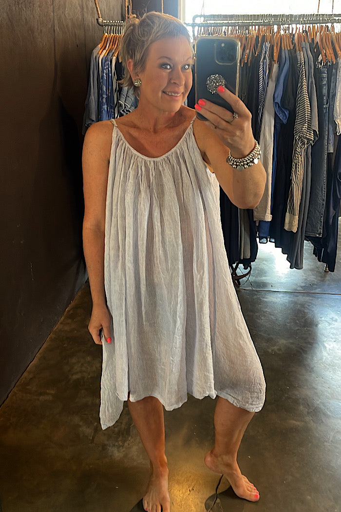 STEFANIA DRESS - GAUZE LINEN