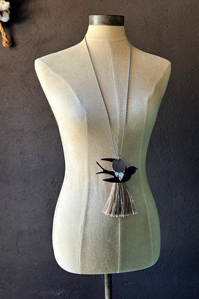 MICKELLOO TASSEL & CHARM NECKLACE - HOPE AND SOUL