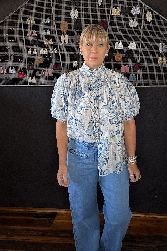 KIREINA FREYA JEAN - PLAIT POCKET - 70’s BLUE