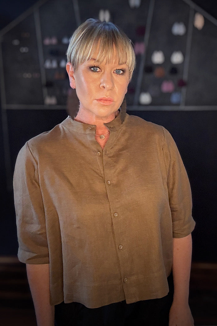 LORETTA TOP - CINNAMON