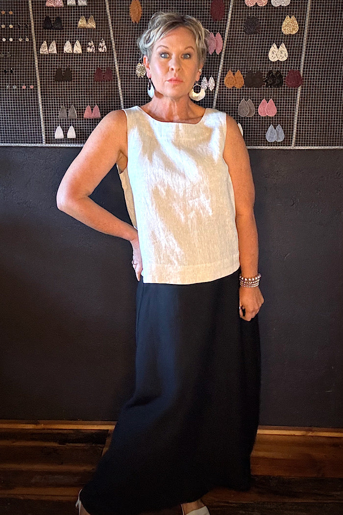 ELLIS SHELL TOP - NEUTRAL