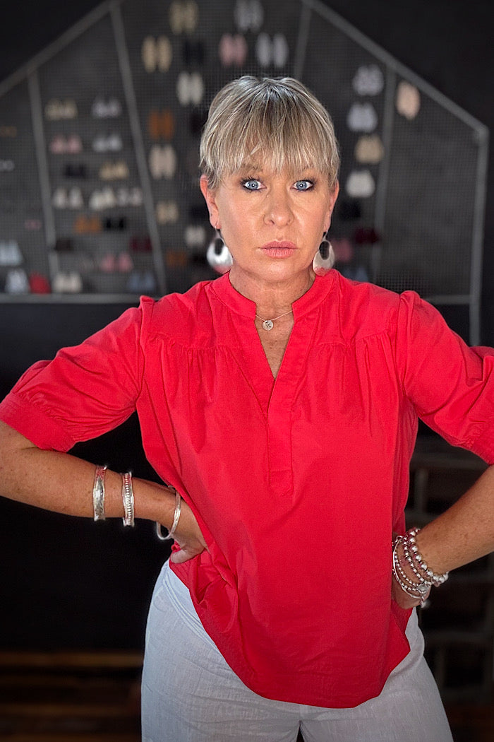 THAT’S THE SPIRIT TOP - POPPY