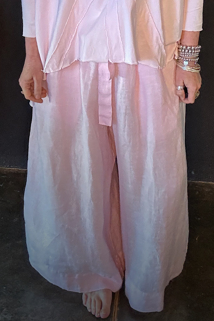 HARRIET LINEN TROUSERS - PINK
