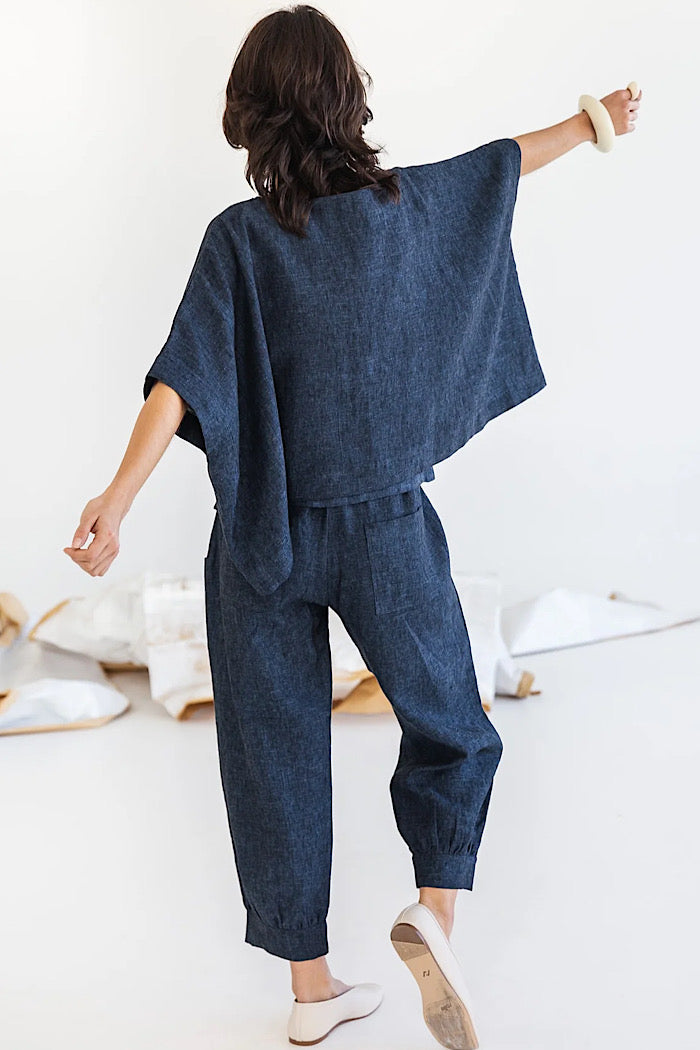 TABITHA PANTS - NAVY