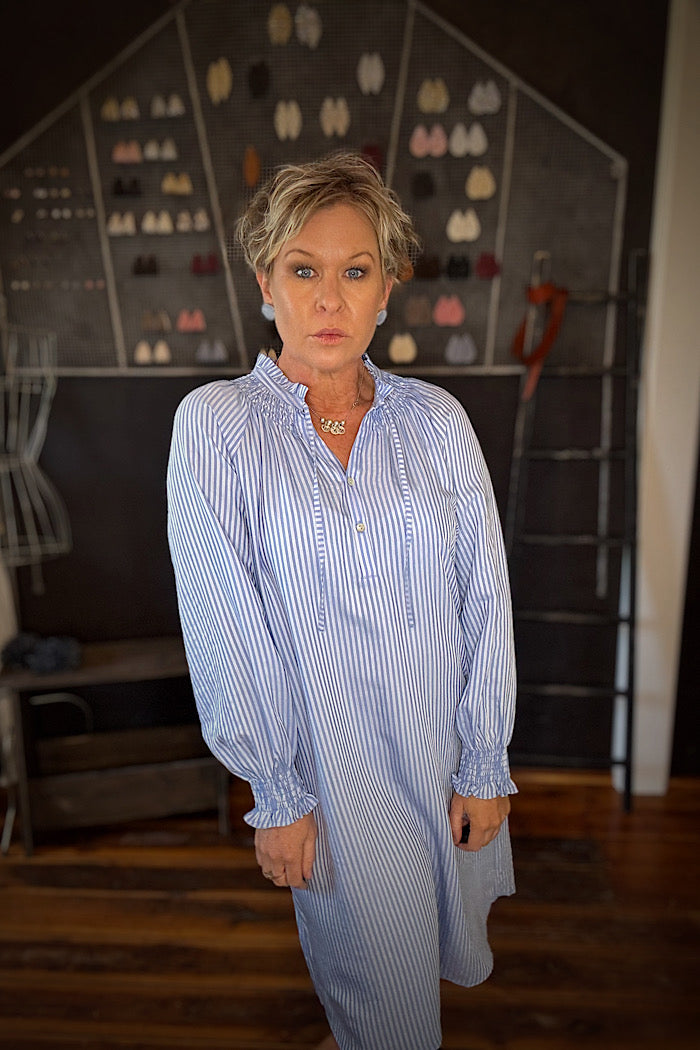 JUST CHILLIN’ DRESS - ICE BLUE