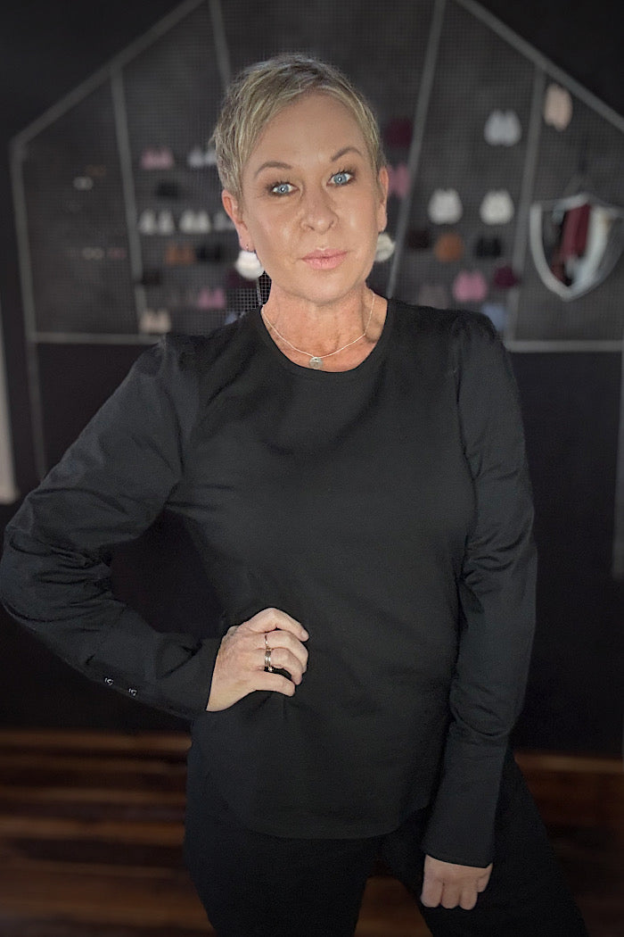 THORNBURY TOP - BLACK