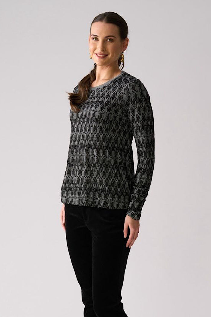 LOOMINARY LONG SLEEVE TOP - BLACK
