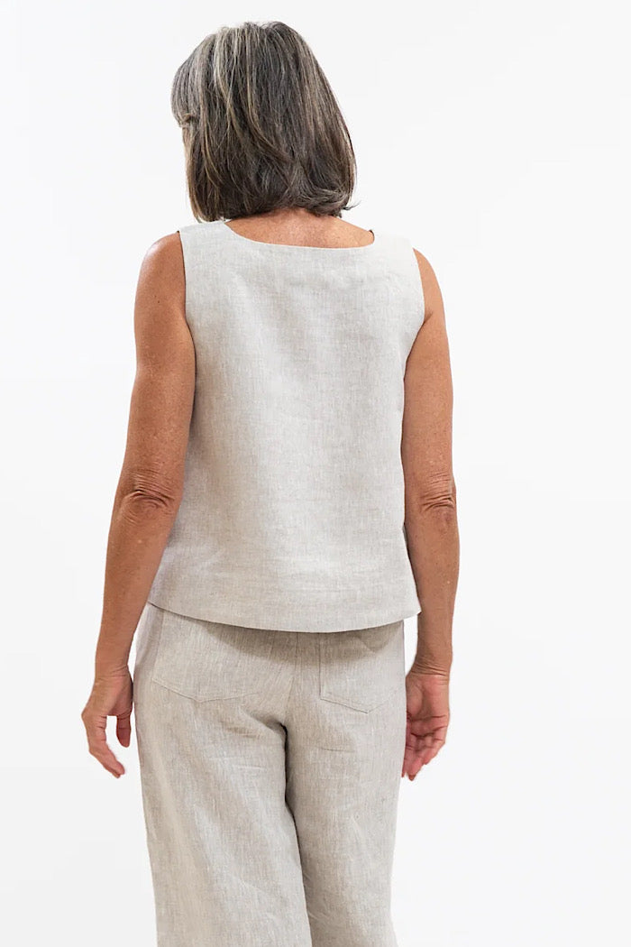 ELLIS SHELL TOP - NEUTRAL