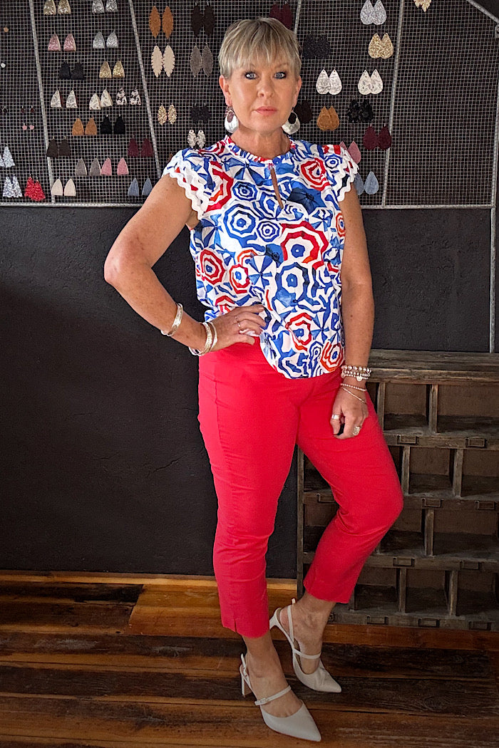 FUSS FREE CAPRI - POPPY