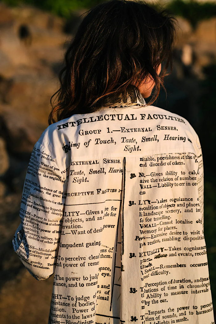 CIRCULAR BY M.A. DAINTY NOTEBOOK SHIRT - PHRENOLOGY