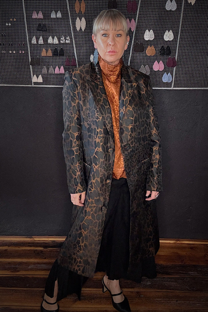 M.A. DAINTY BELLHOP JACKET - LEOPARD