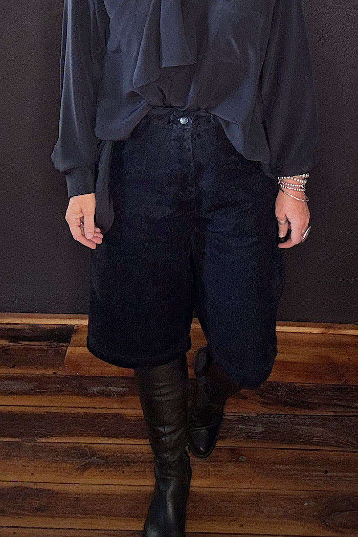 M.A. DAINTY TRUCKER JEANS - MIDNIGHT