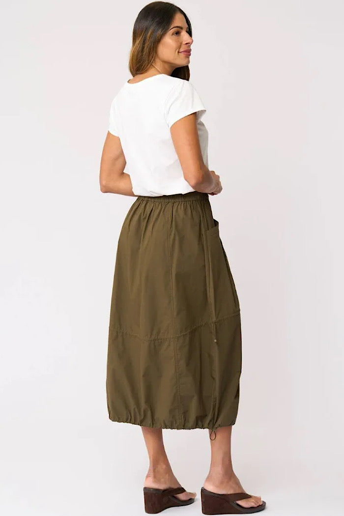 HEMLINE HYPE SKIRT - OLIVE