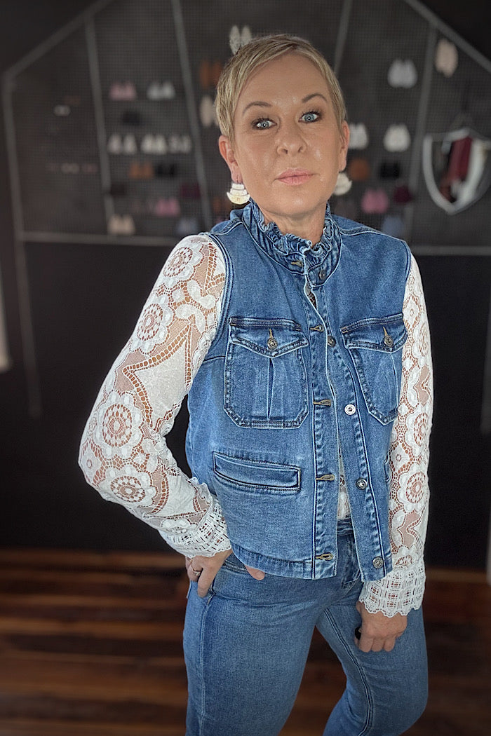 KIREINA ERICA VEST - DAKOTA WASH