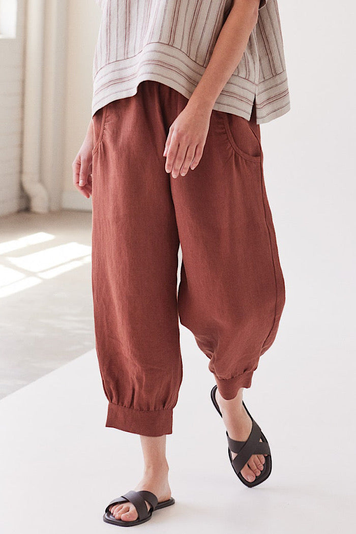 EVA’S SUNDAY TABITHA PANTS - BRICK