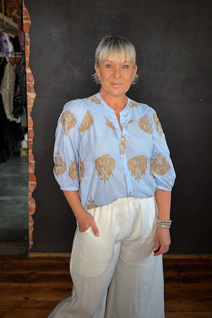 BIELSA BLOUSE - LIGHT BLUE