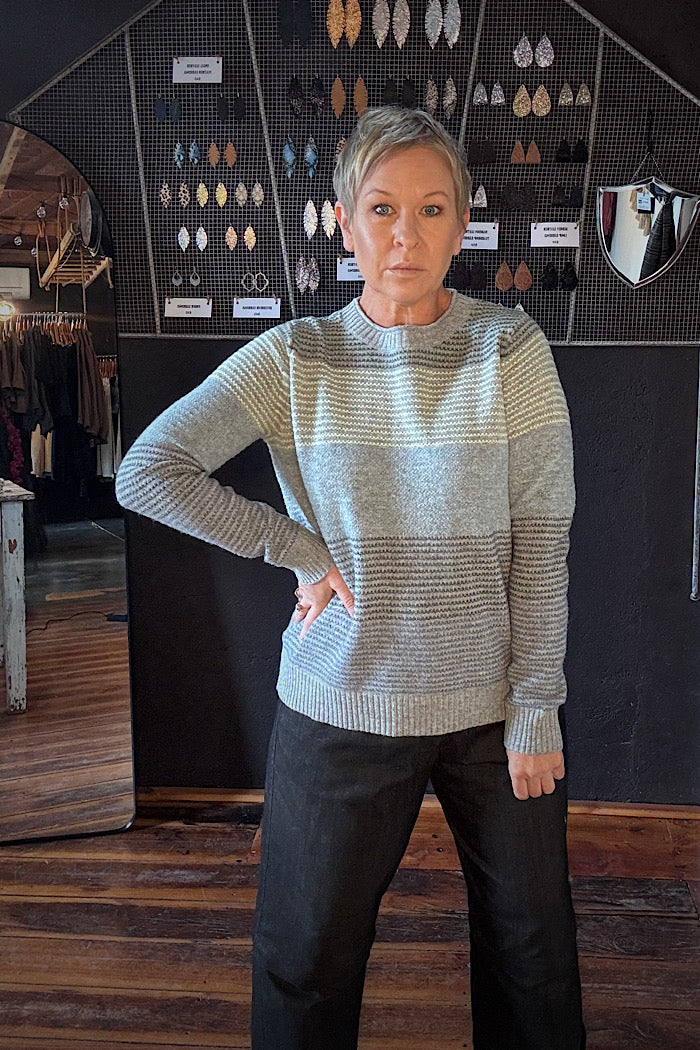 LOUISE LAMBSWOOL KNIT - GREY