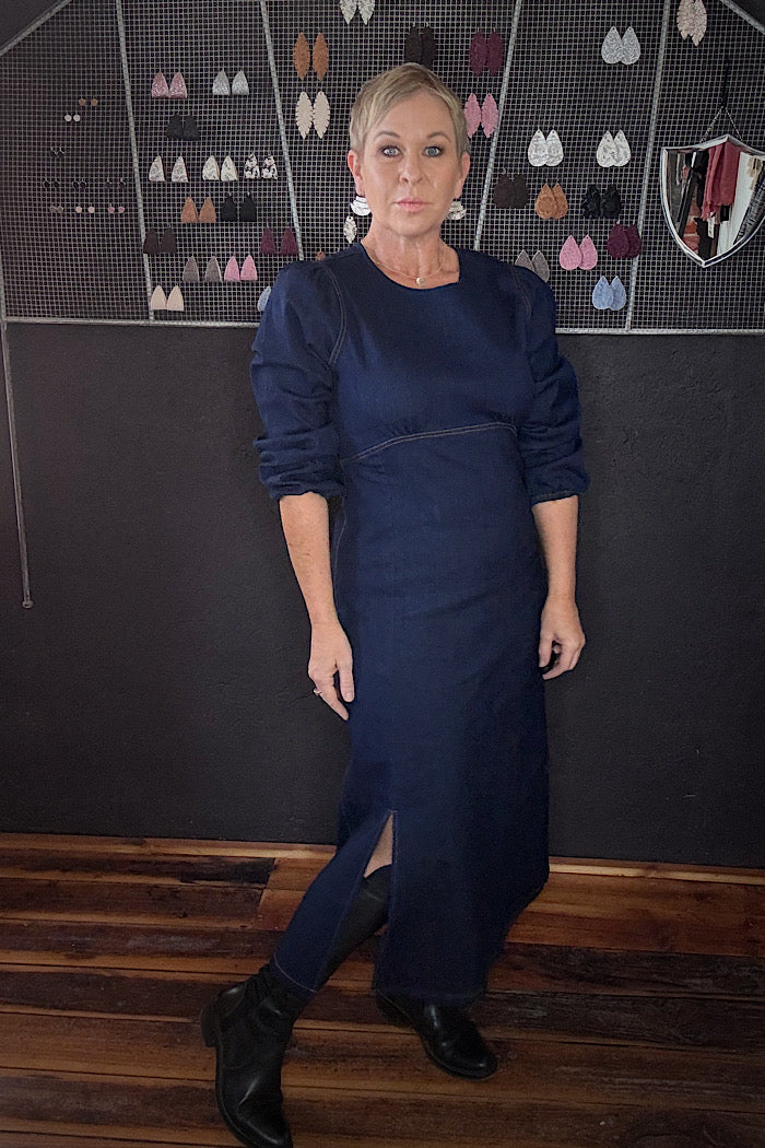 BLUE LADY DRESS - INDIGO