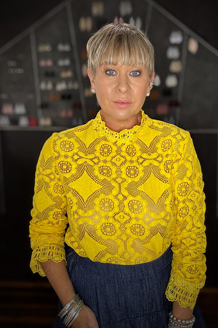 LACEY BLOUSE - SUNSHINE YELLOW