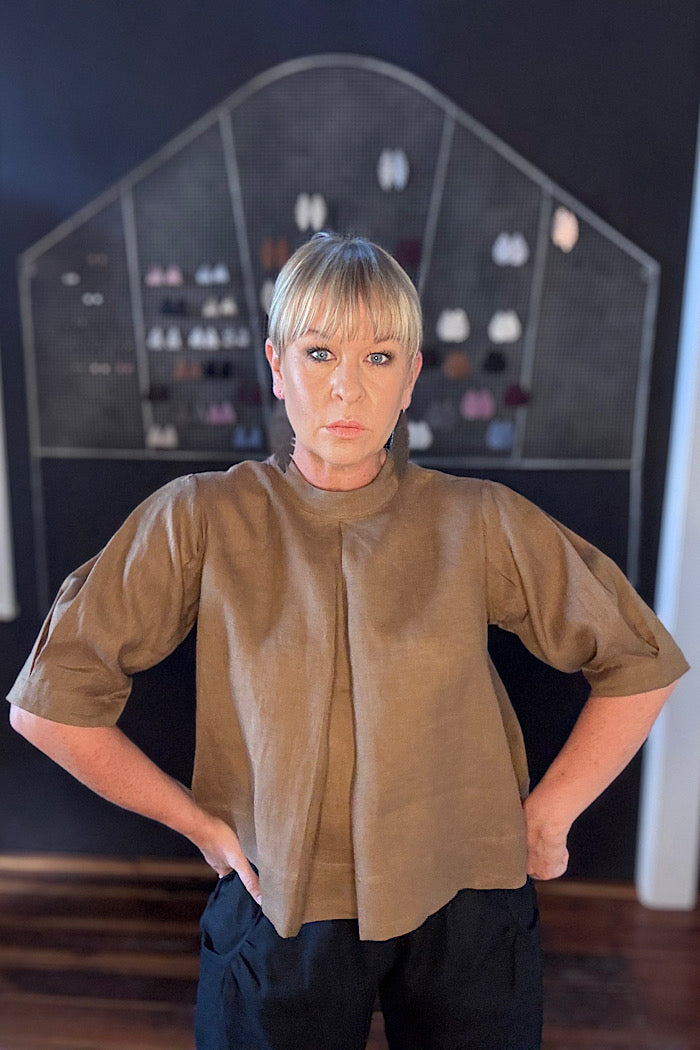 LORETTA TOP - CINNAMON