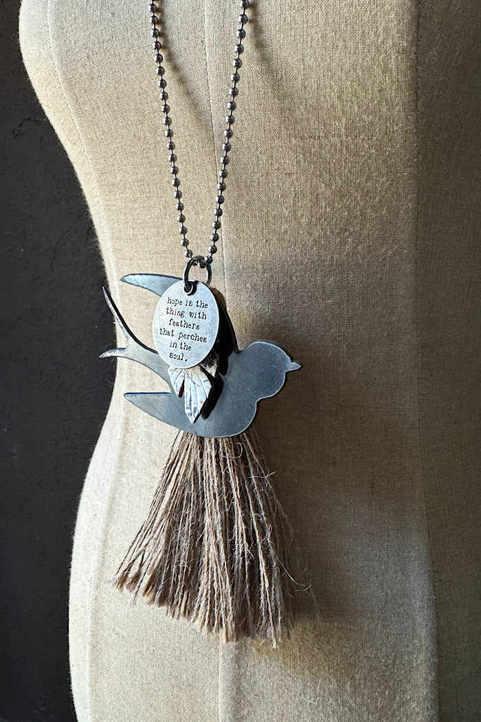 MICKELLOO TASSEL & CHARM NECKLACE - HOPE AND SOUL