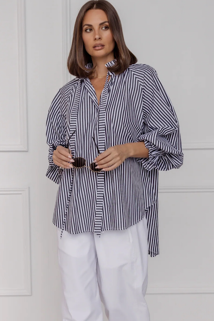 DANILL SHIRT - BLACK STRIPE