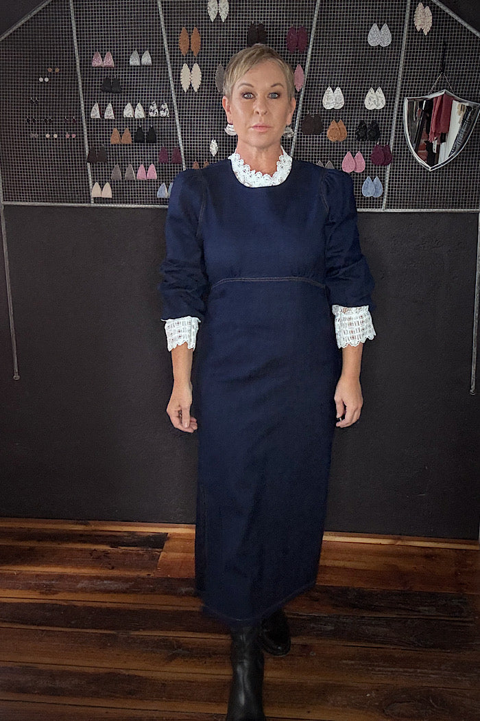 BLUE LADY DRESS - INDIGO