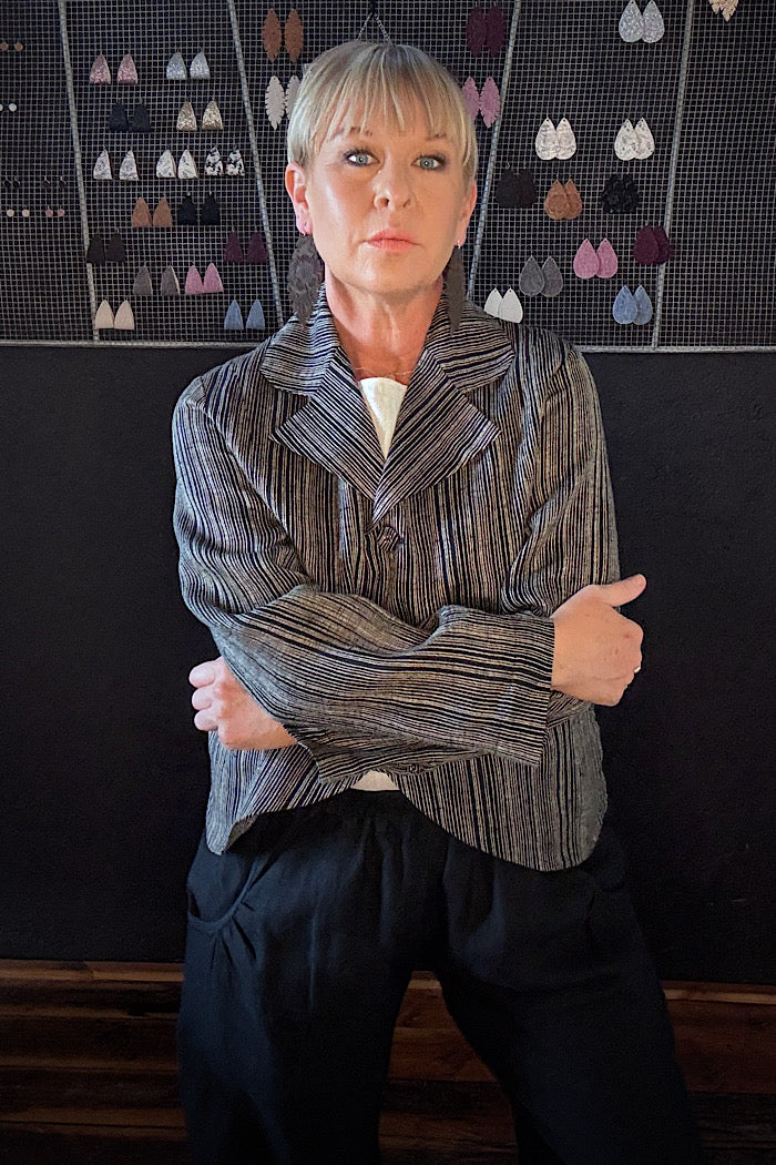 CONRAN BLAZER - RAVEN STRIPE