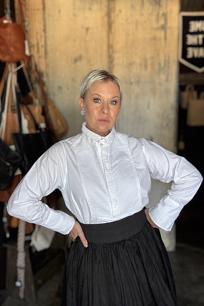 WINIFRED SHIRT COTTON POPLIN - WHITE