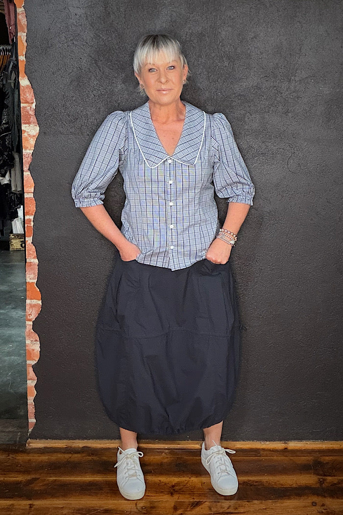 HEMLINE HYPE SKIRT - NAVY