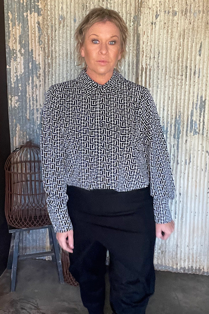 BRONX SHIRT - BLACK PRINT