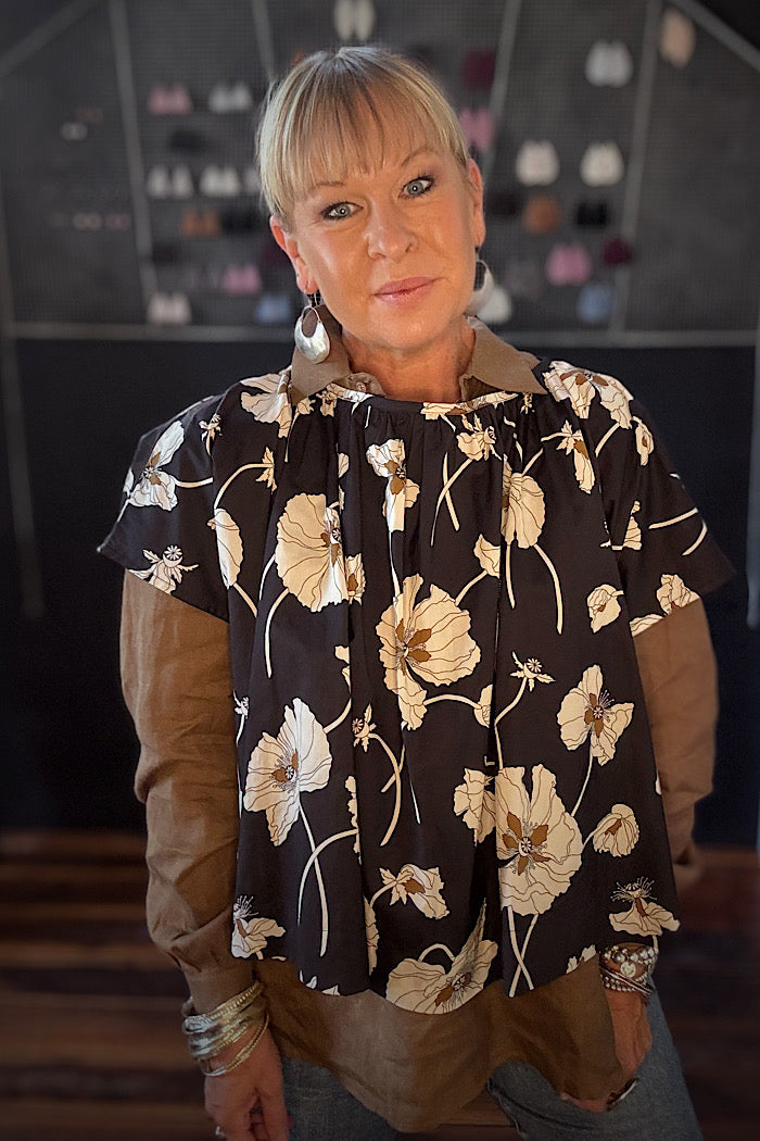 THEODORA SHIRT - CINNAMON
