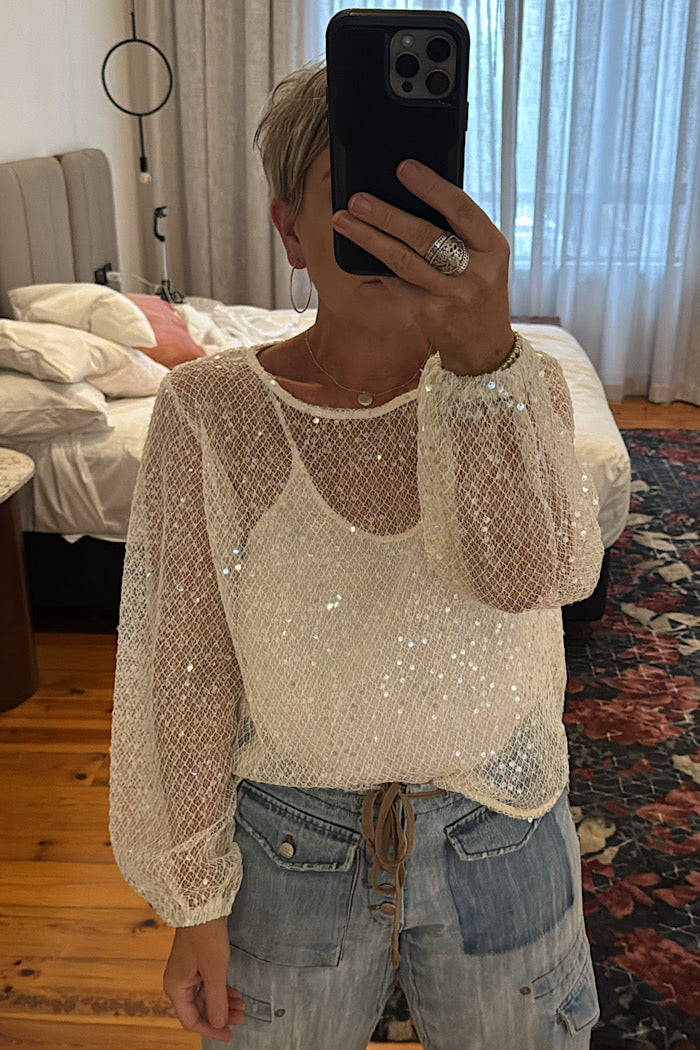 OPHELIA SEQUINED TOP - PRE ORDER