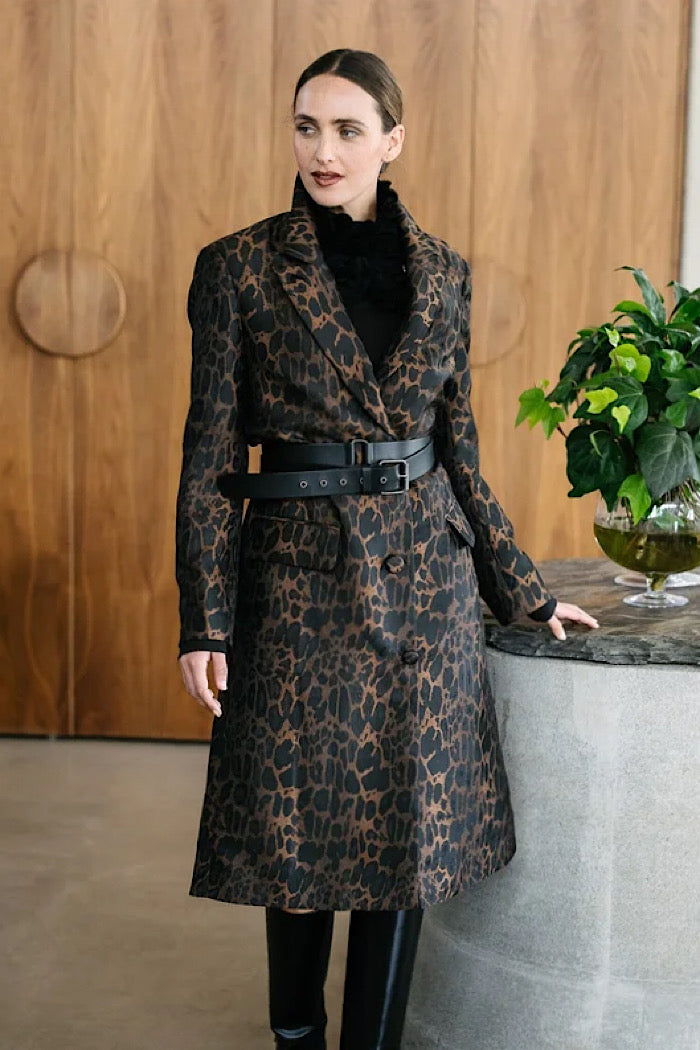 M.A. DAINTY BELLHOP JACKET - LEOPARD