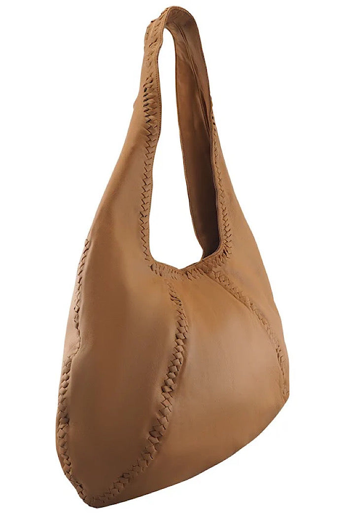 PATRIZIA HOBO BAG - CAMEL
