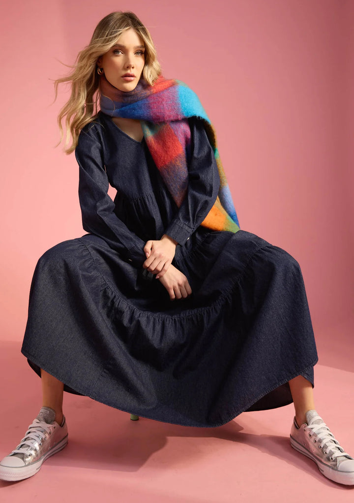 AUSTIN DENIM MAXI DRESS - INDIGO
